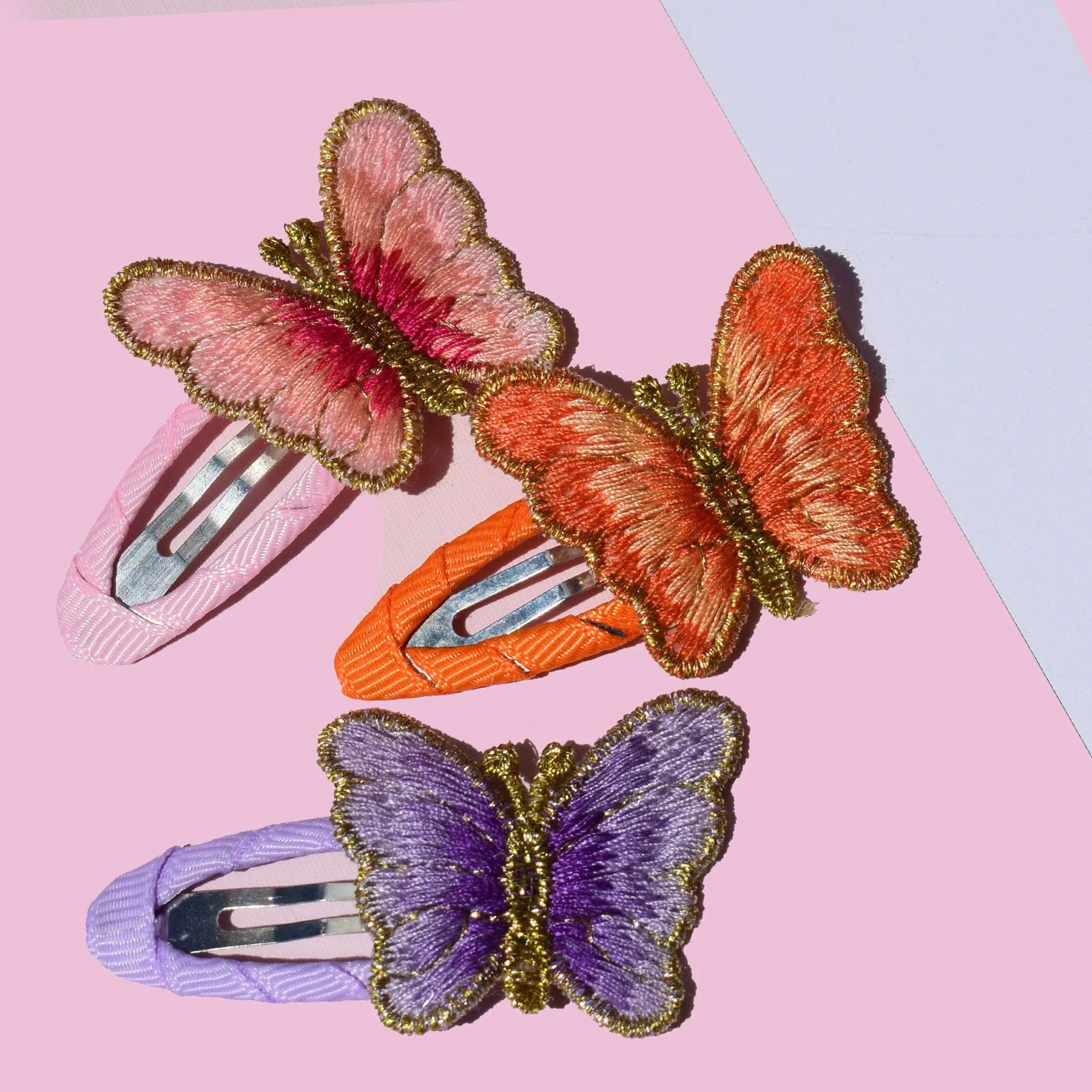 Sweet Butterfly Hair Barrette Set