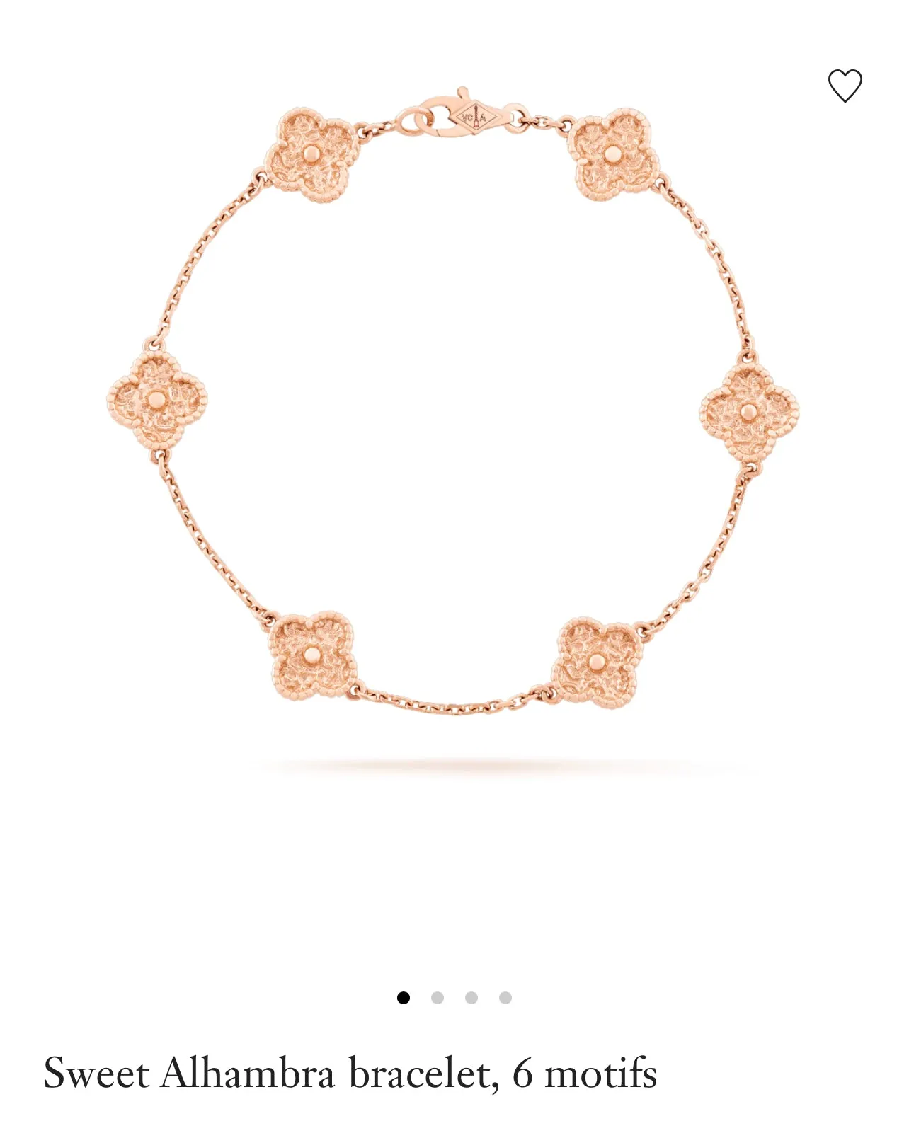 Van Cleef and Arpels Sweet Alhambra Bracelet